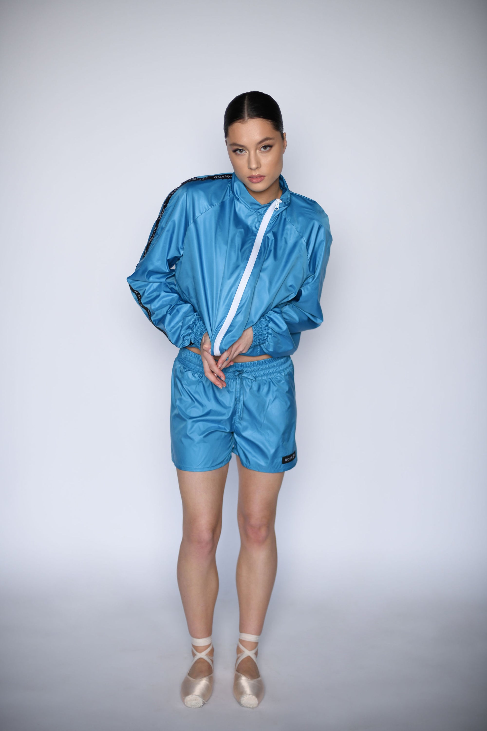 NEW URBAN SWAN COLLECTION S/S 23 | Ice blue sports suit with shorts