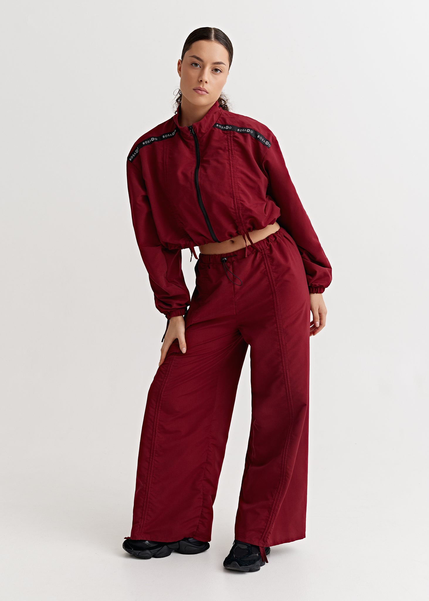 CLASSIC SPRINT COLLECTION 25 | Burgundy rush sports suit with pants