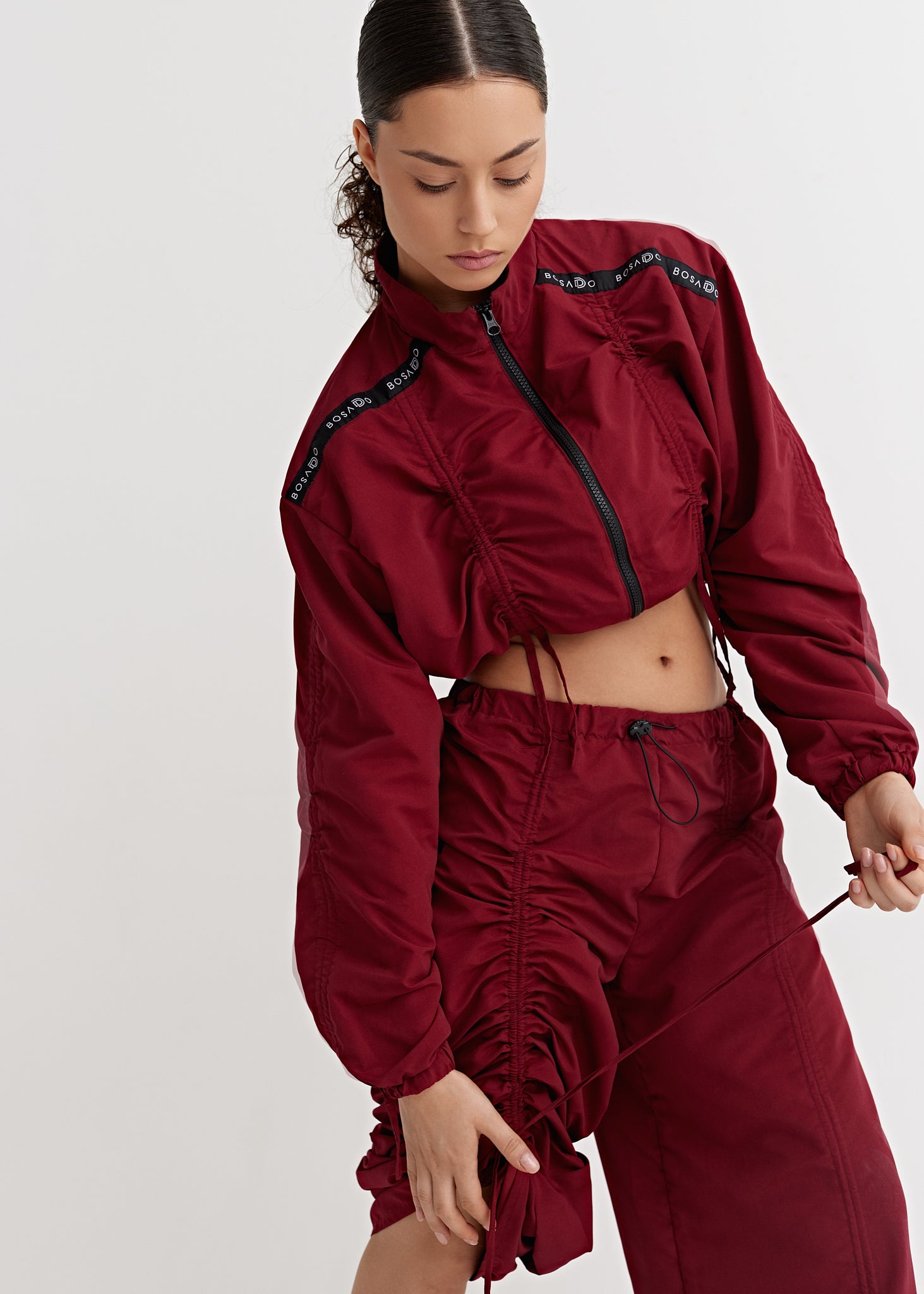 CLASSIC SPRINT COLLECTION 25 | Burgundy rush sports suit with pants