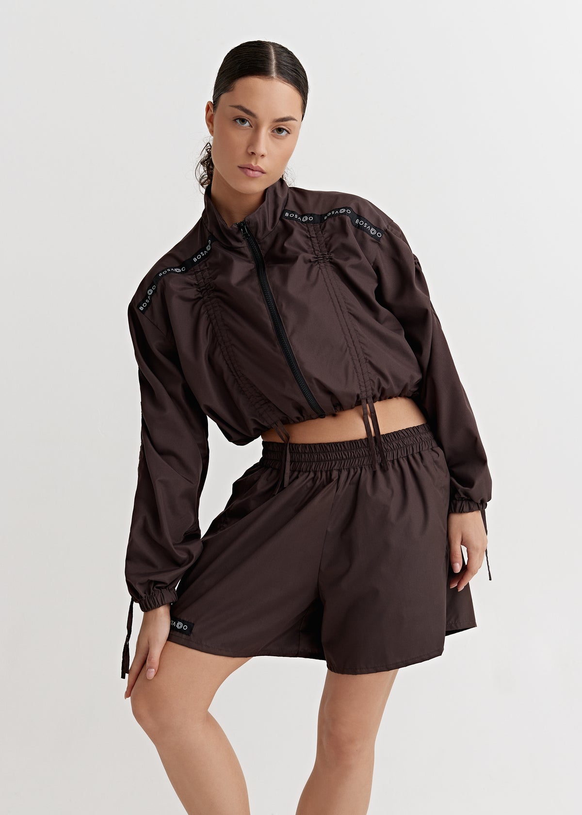 KLASIKINIS SPRINTAS KOLEKCIJA 25 | Bordo rush sportinis kostiumas su kelnėmis + šortai