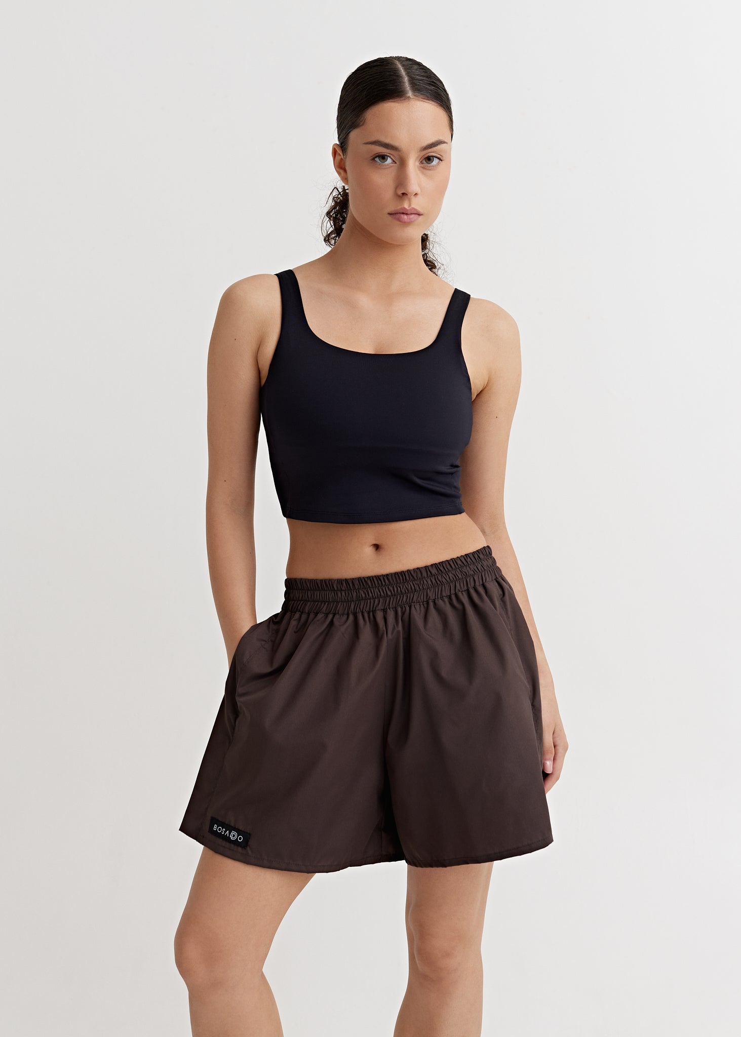 CLASSIC SPRINT COLLECTION 25 | Wide high-waisted new age brown shorts