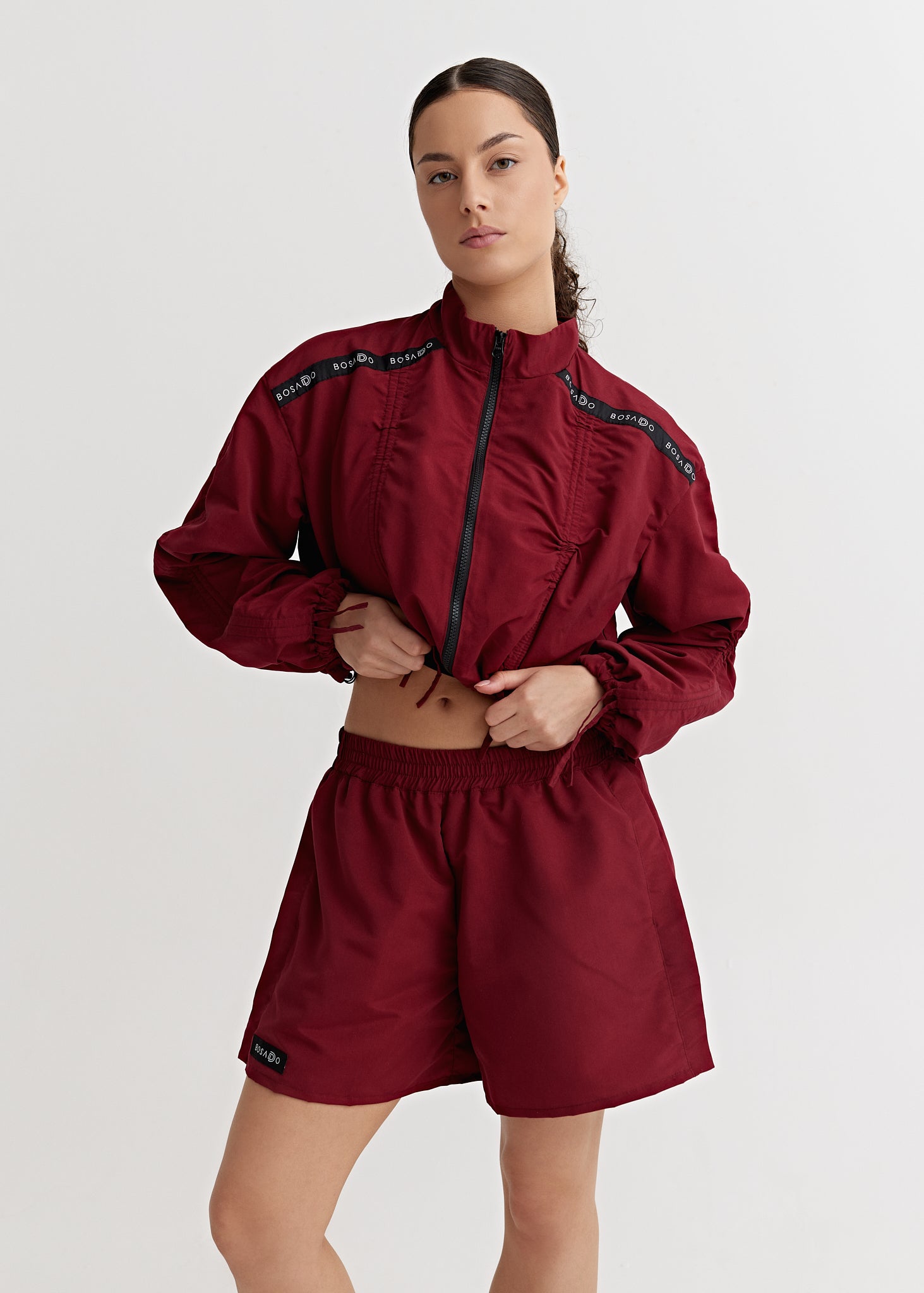 CLASSIC SPRINT COLLECTION 25 | Burgundy Rush sports suit with shorts