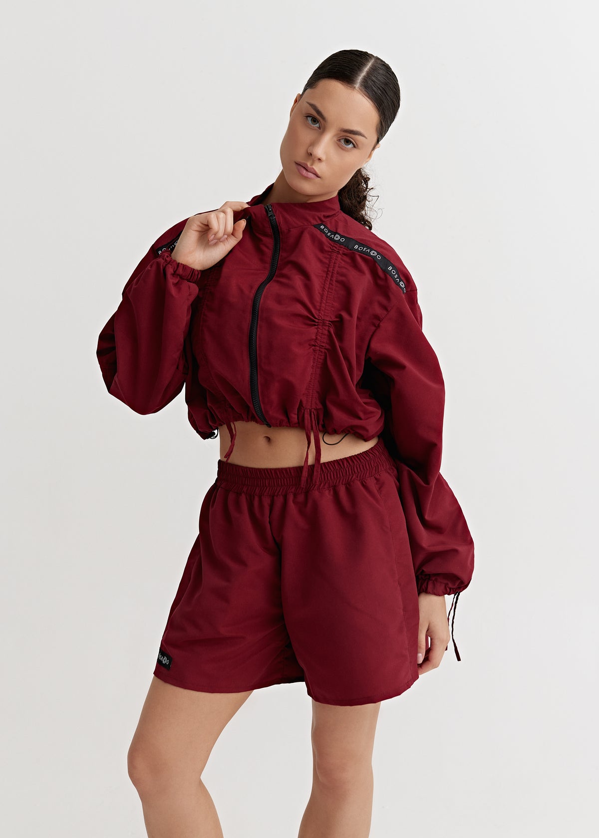 CLASSIC SPRINT COLLECTION 25 | Burgundy Rush sports suit with shorts