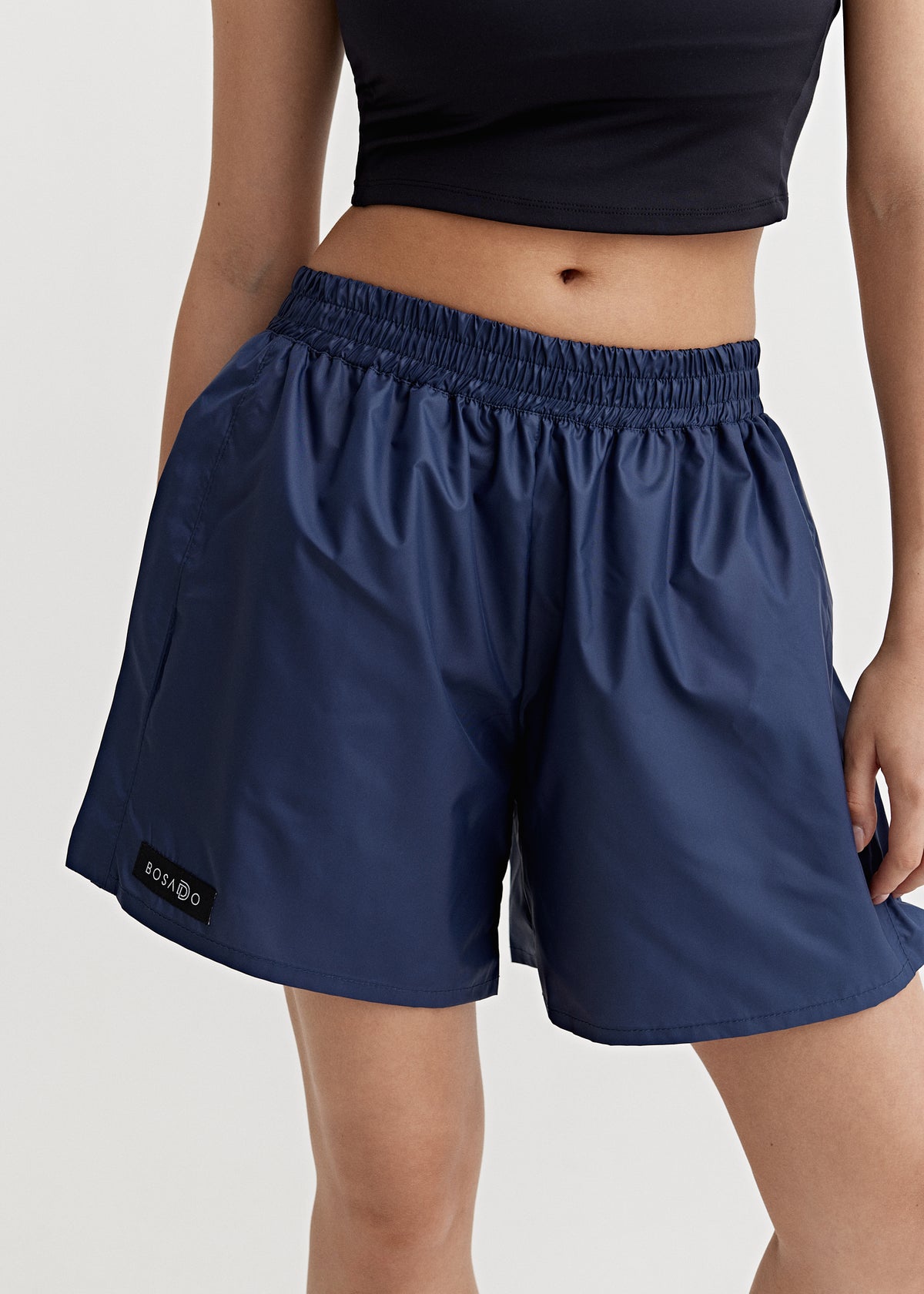 CLASSIC SPRINT COLLECTION 25 | Wide high-waisted Navy Pulse shorts
