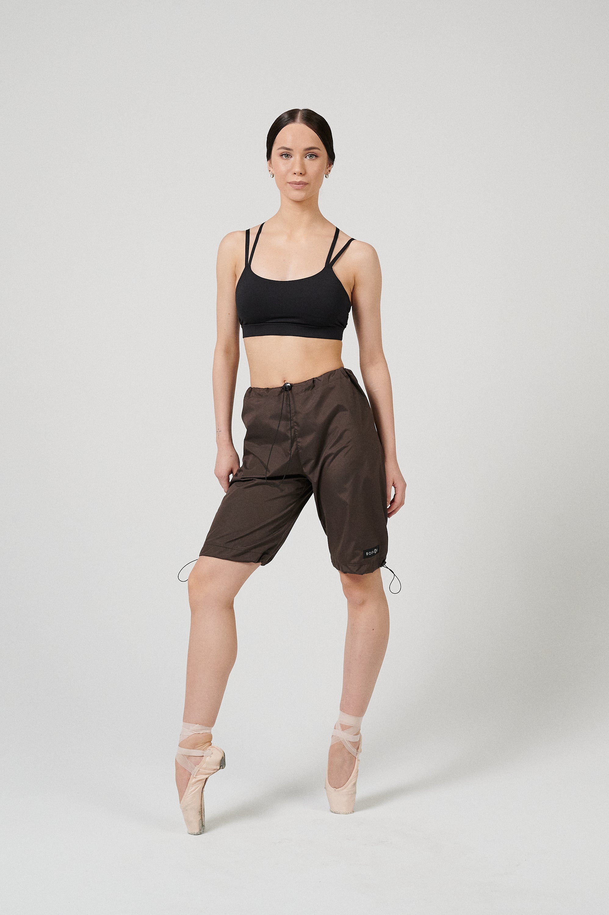 FUTURE GISELLE COLLECTION 24 | New Age Brown long shorts