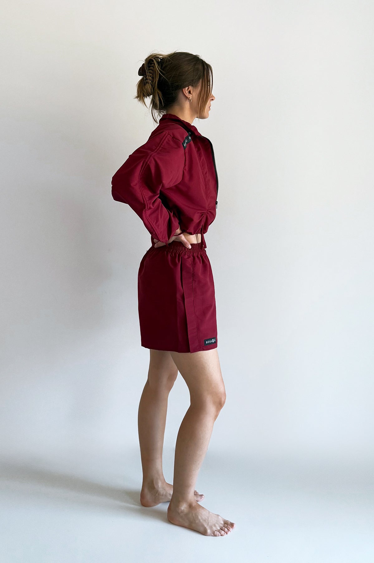 CLASSIC SPRINT COLLECTION 25 | Burgundy Rush sports suit with shorts