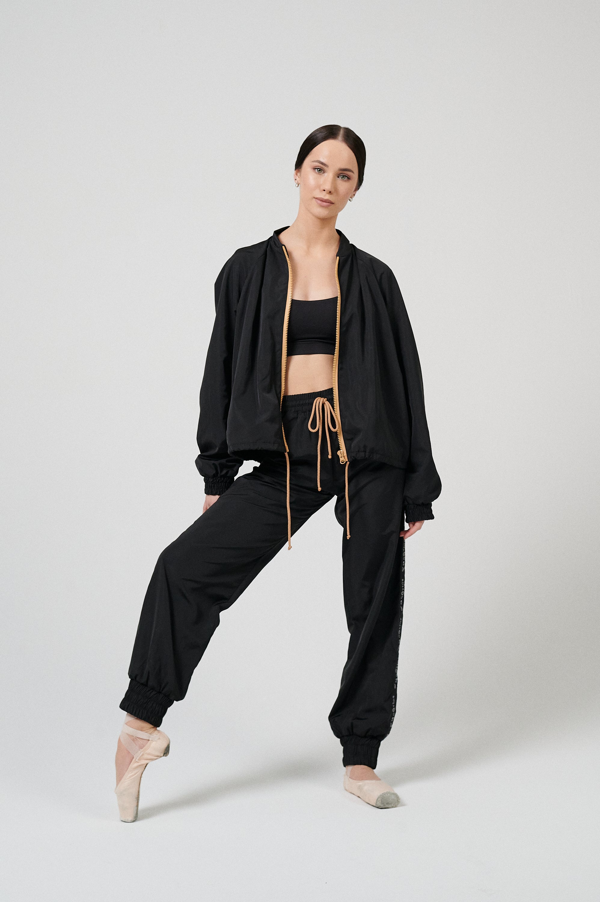 Bosaddo by Jurgita Dronina collection | Black sports suit with pants